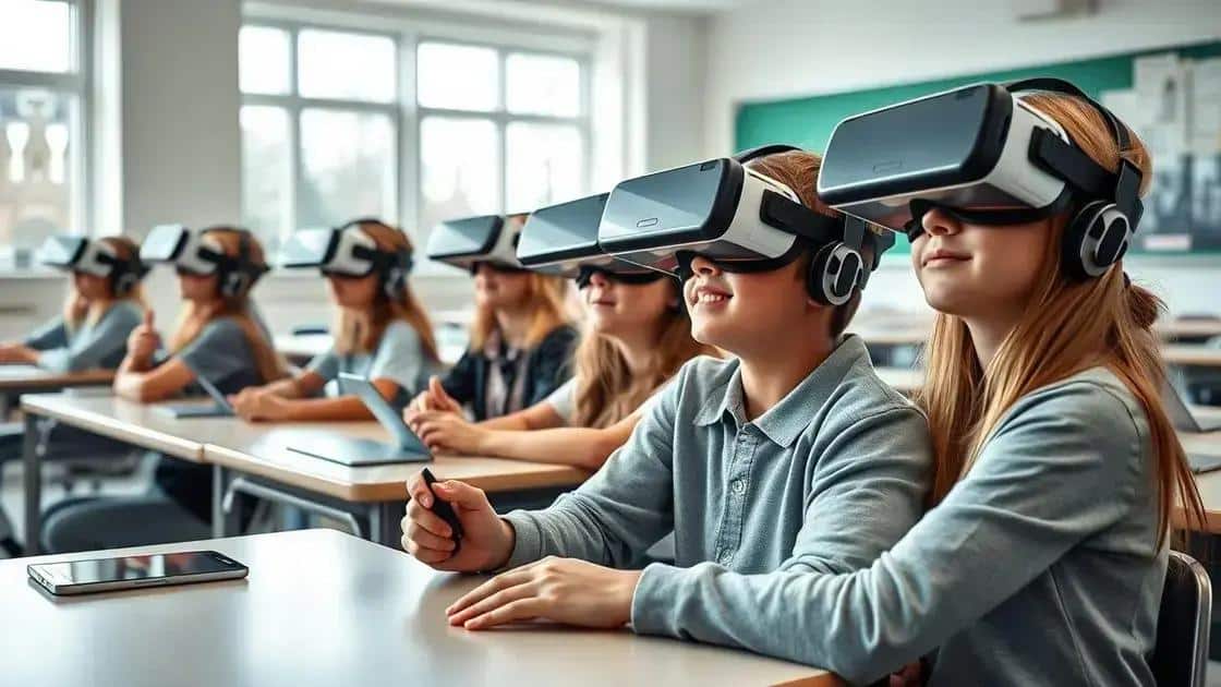 Benefits of VR environments for education