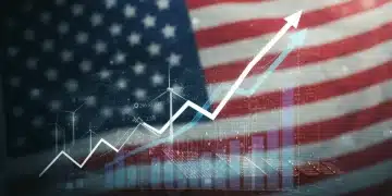 Growth charts and upward arrows symbolizing investment opportunities in the US market.