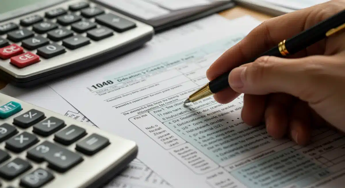 Highlighting education expenses on tax form