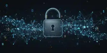 Secure digital network representing federal data privacy protection