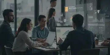 Professionals learning online, micro-credential badges, future skills