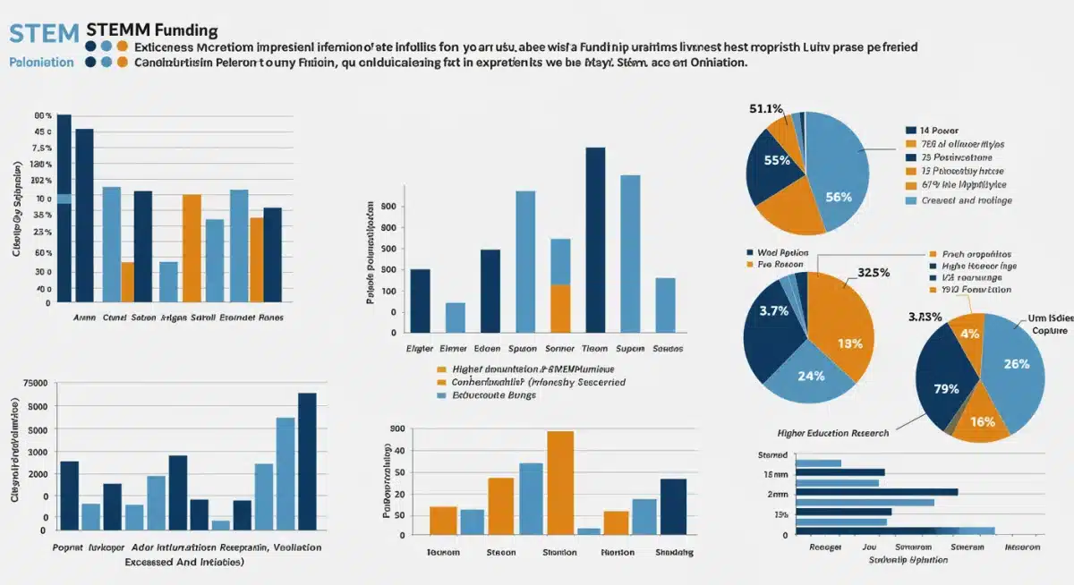Infographic detailing federal STEM funding allocation and impact