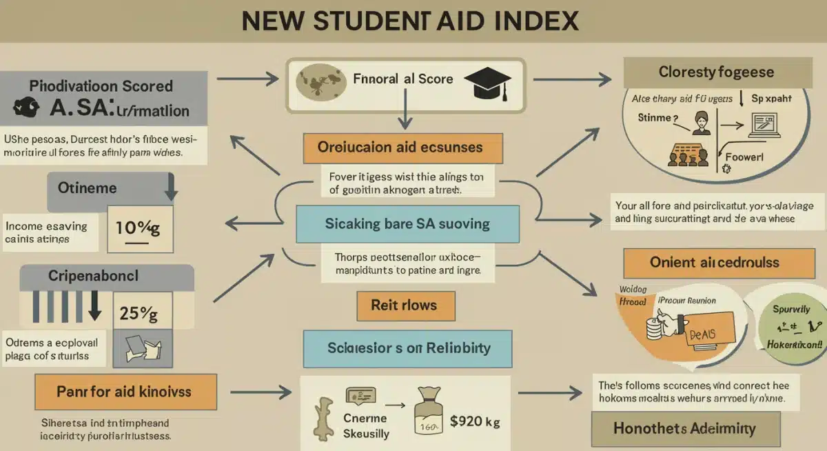 Infographic showing the new Student Aid Index (SAI) calculation for FAFSA.