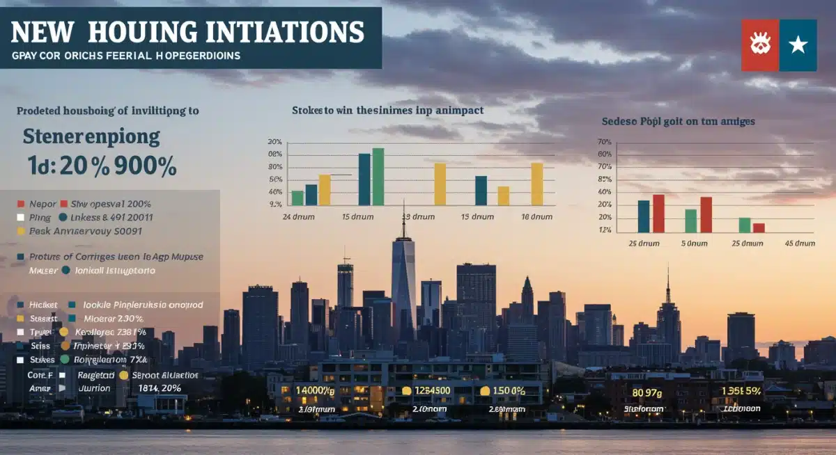 Infographic detailing federal housing initiative statistics and impact