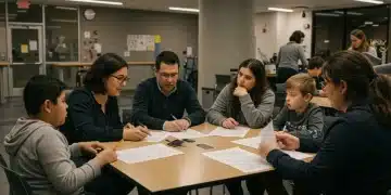 Parents and educators collaborating on special education plans in the US