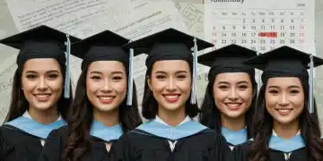 Graduates celebrating with financial documents, 2026 deadline highlighted