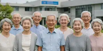 Seniors smiling with healthcare workers, symbolizing expanded Medicare access.