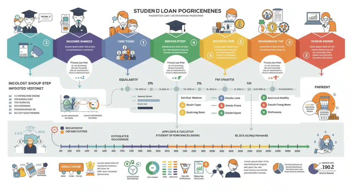 Infographic detailing student loan forgiveness program pathways and eligibility
