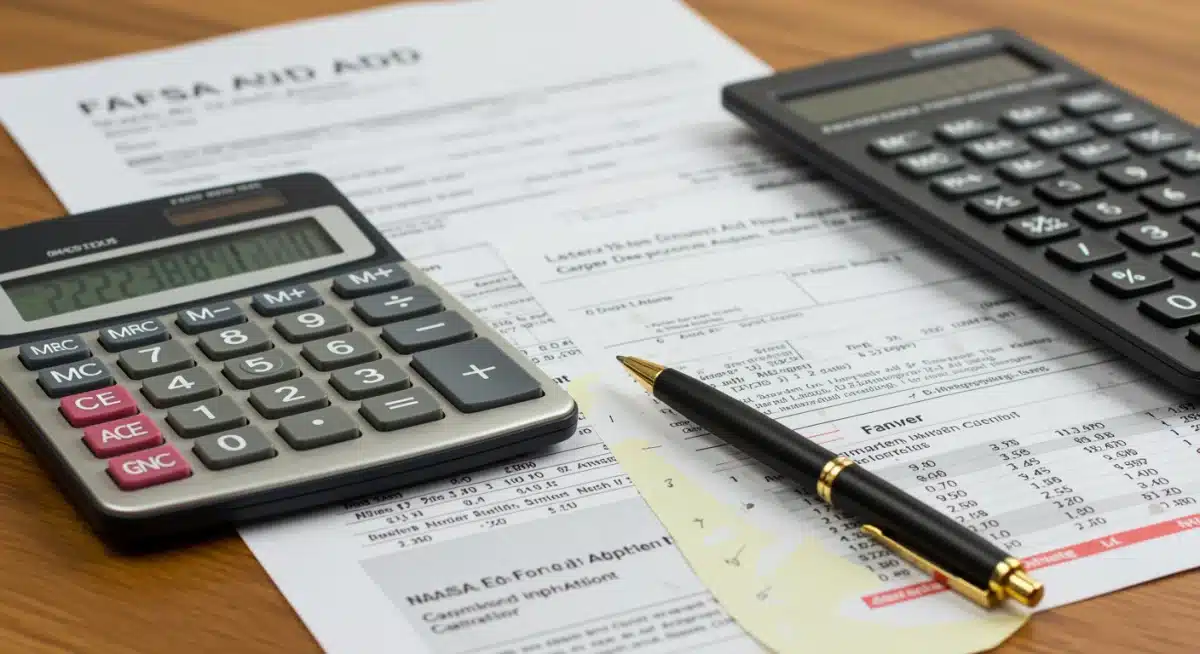 Financial aid calculations and documentation for FAFSA