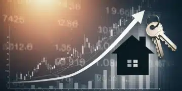 Graph showing rising interest rates impacting home mortgage payments