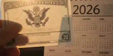 Social Security card with 2026 calendar, symbolizing future benefits