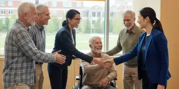 Veterans engaging with VA representative for new benefits