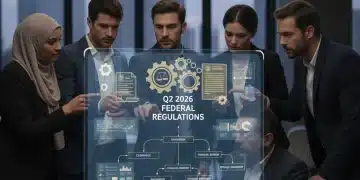 Small business owners analyzing new federal regulations for Q2 2026