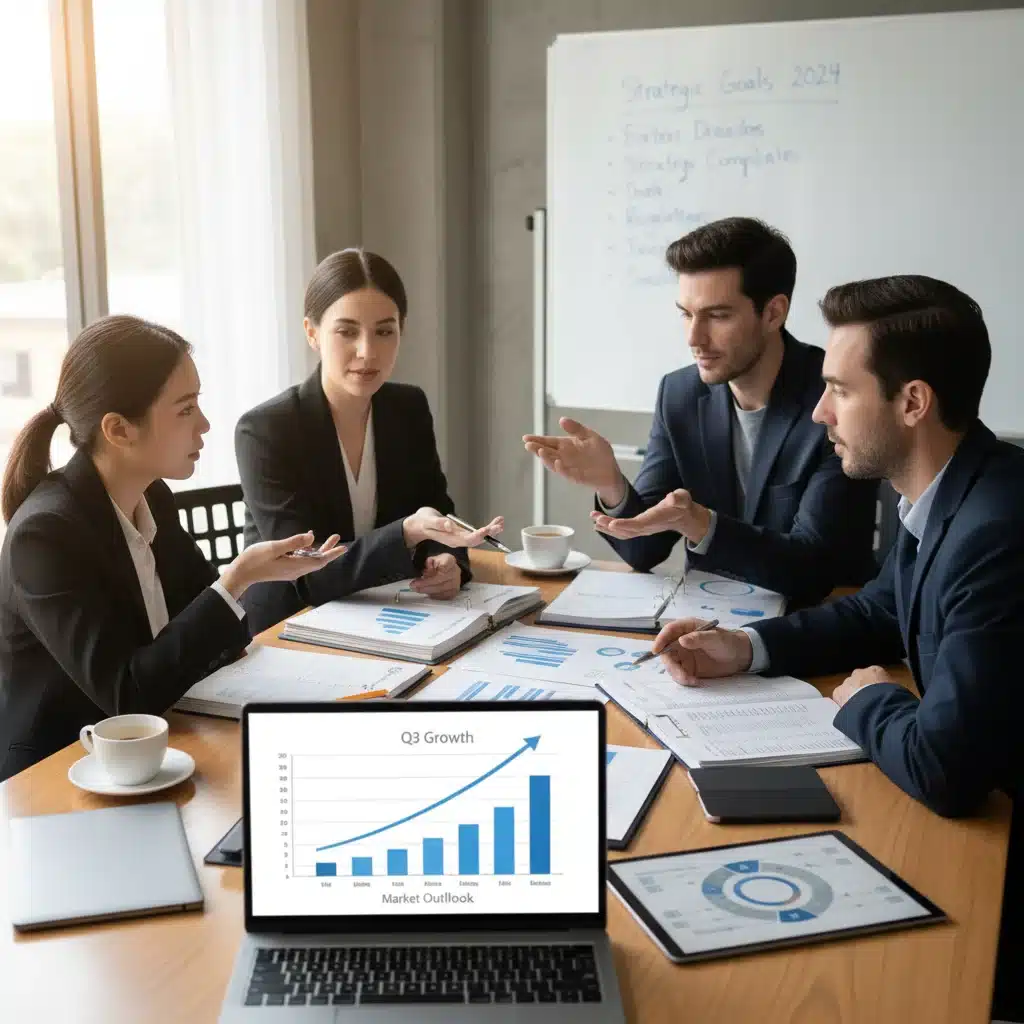 Small business team discussing financial impact of new federal regulations